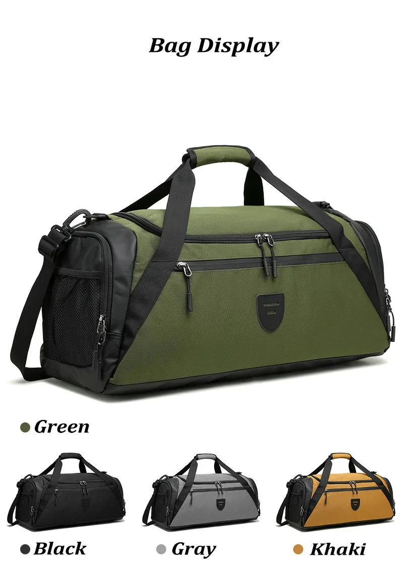 40L Sport Fitness Bag Dry Wet Separation Gym Bags for Men Women Outdoor Hiking Camping Travelling Yoga Fitness Bags