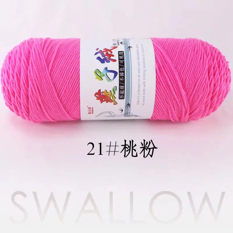 1Pc 200g Milk Cotton yarn for hand knitting Acrylic Crocheting Thread Yarn Crochet Doll sweater bag blanket slipper