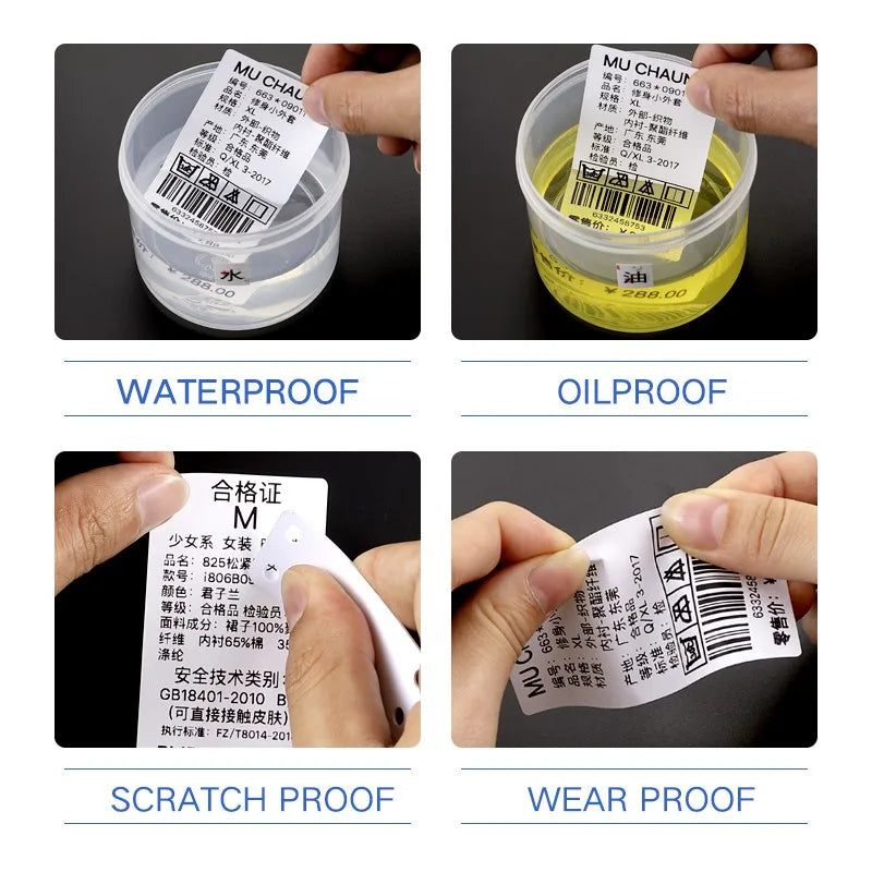 【Buy 2 get 10% off】Niimbot B21 B3S Thermal sticker White labels Waterproof label paper Jewelry retail store label sticker paper