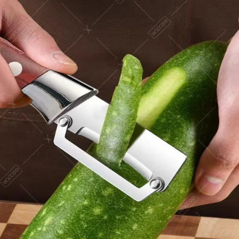 WXCOO MultiFunction Peeler Kitchen Stainless Steel Vegetable Peeler Fruit Knife 2-in-1 Bottle Opener Kitchen-Specific Peeler