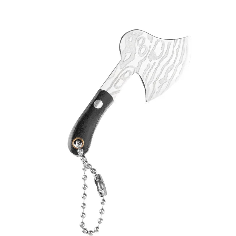 EDC Mini Axe Knife Cutting Tool Gift Keychain Pendant Portable Kitchen Knife Demolition Express Pocket Gift Collection Pendant