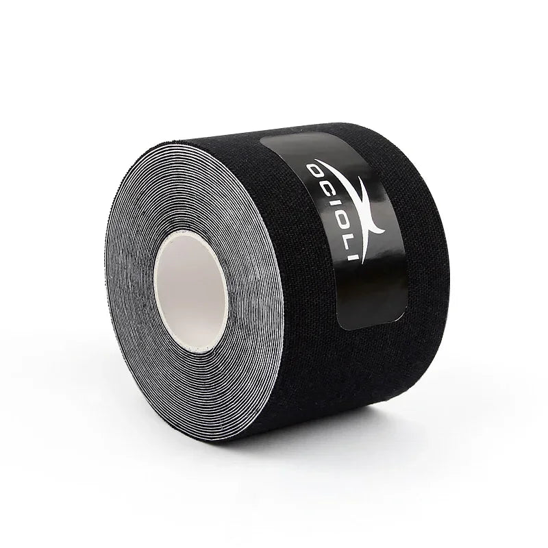 5 Pieces 5mx5cm Kinesiology Tape Sports Safety Tape Bandage Strain Injury Support Waterproof Elastic Physio Kinesiotape Patch