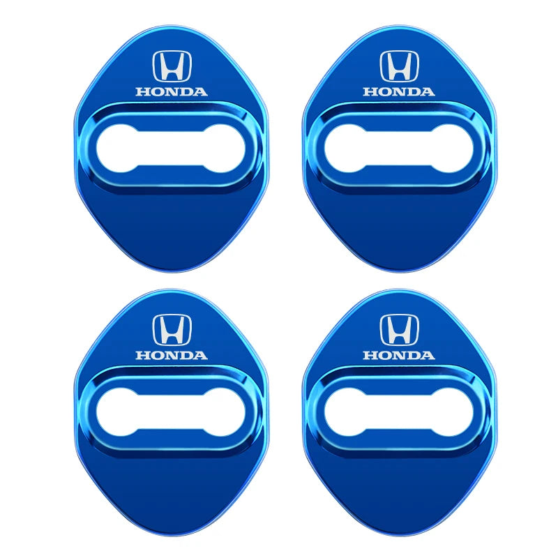 4Pcs Car Door Lock Cover Stainless Steel Protector Cap For Honda Odyssey Spirior CR-V Civic HR-V City Accord