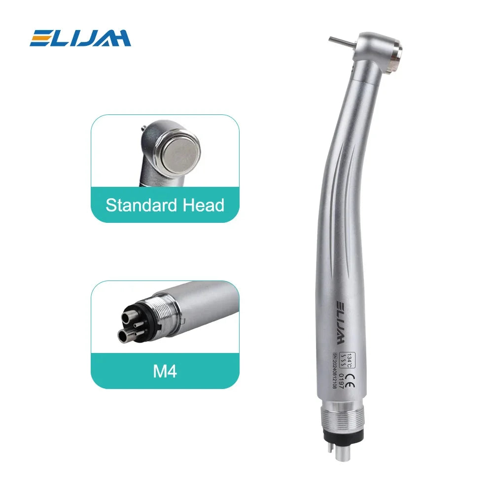 B2/M4 Torque/Standard Head Dental High Speed Handpiece Single Water Spray Push Button Low Noise Turbine Dentistry Equipment Tool