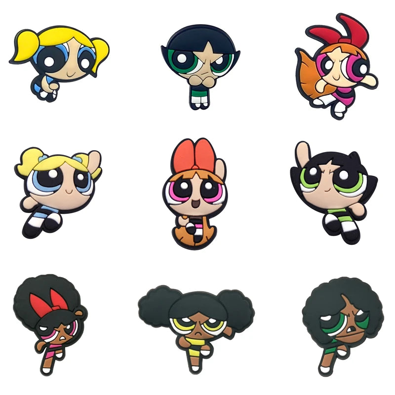 MINISO Disney Series Cute Toy Story Bear PVC Shoe Charms Cartoon DIY Clog Sandals Shoes Accessories Decorate Girl Boy Kids Gifts