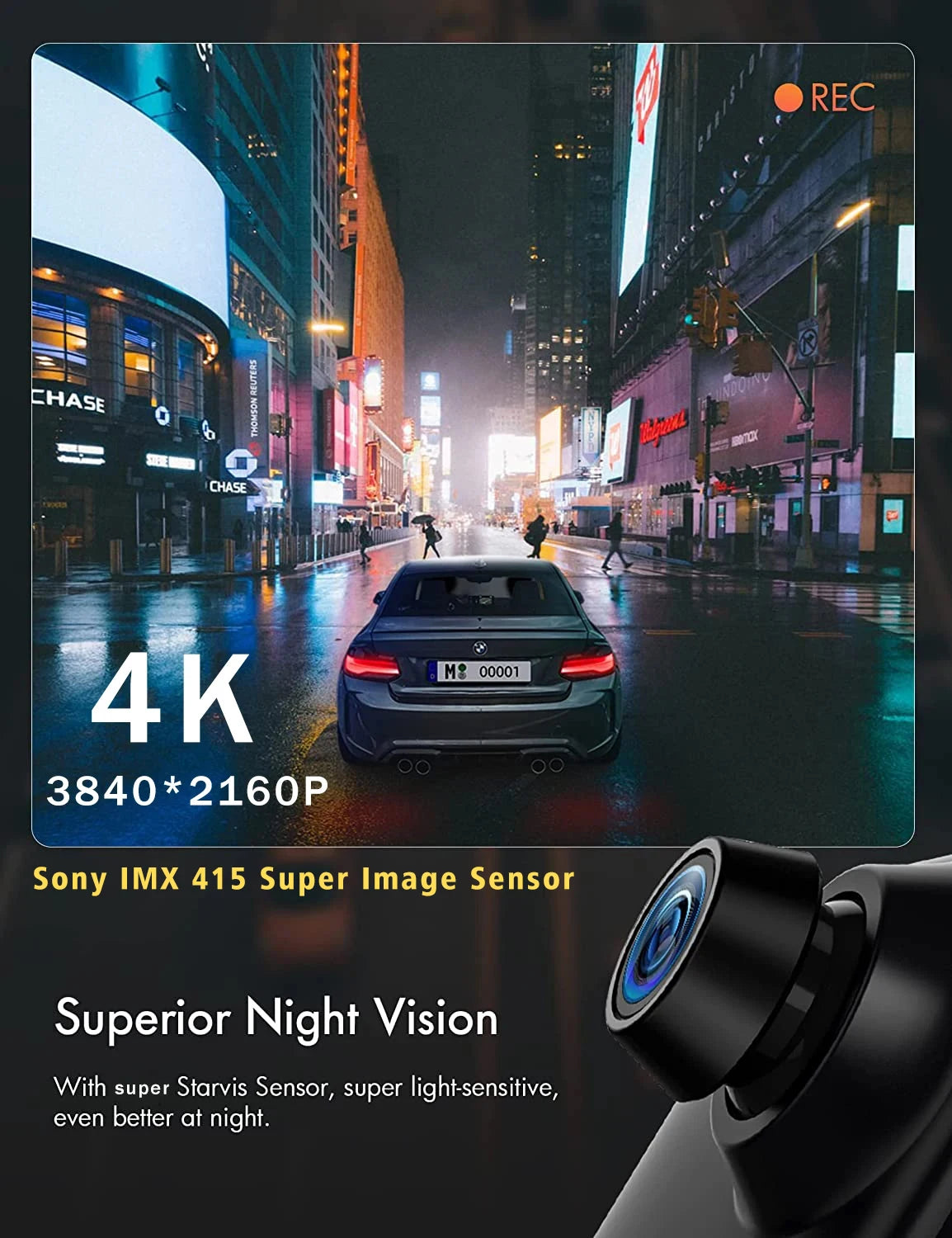 Car DVR 10 Inch 4K GPS WIFI Mirror Dash Cam Dual Lens Dashcam IPS Screen Car Camera Drive Recorder Stream RearView Mirror