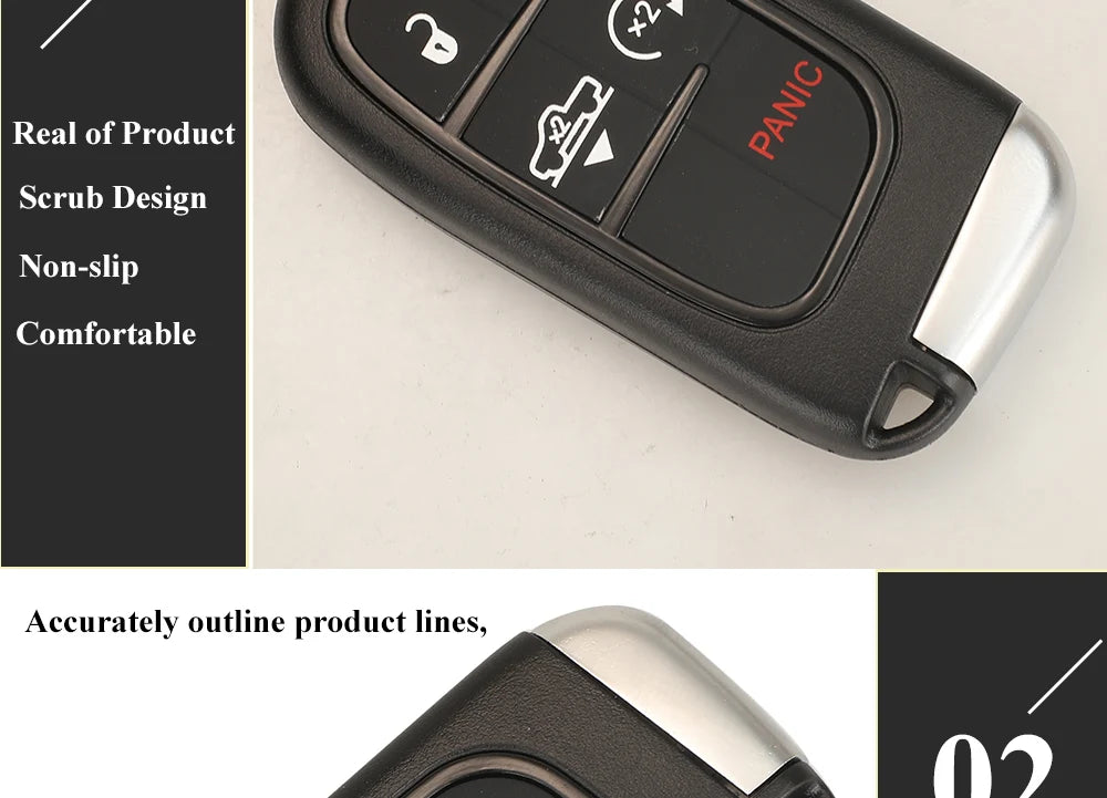 jingyuqin GQ4-54T ID46 Remote Pickup Car Key For Dodge Ram 1500 2500 3500 2014 2015 2016 2017 2018 Keyless FOB 433Mhz 2/3/4/5 BT