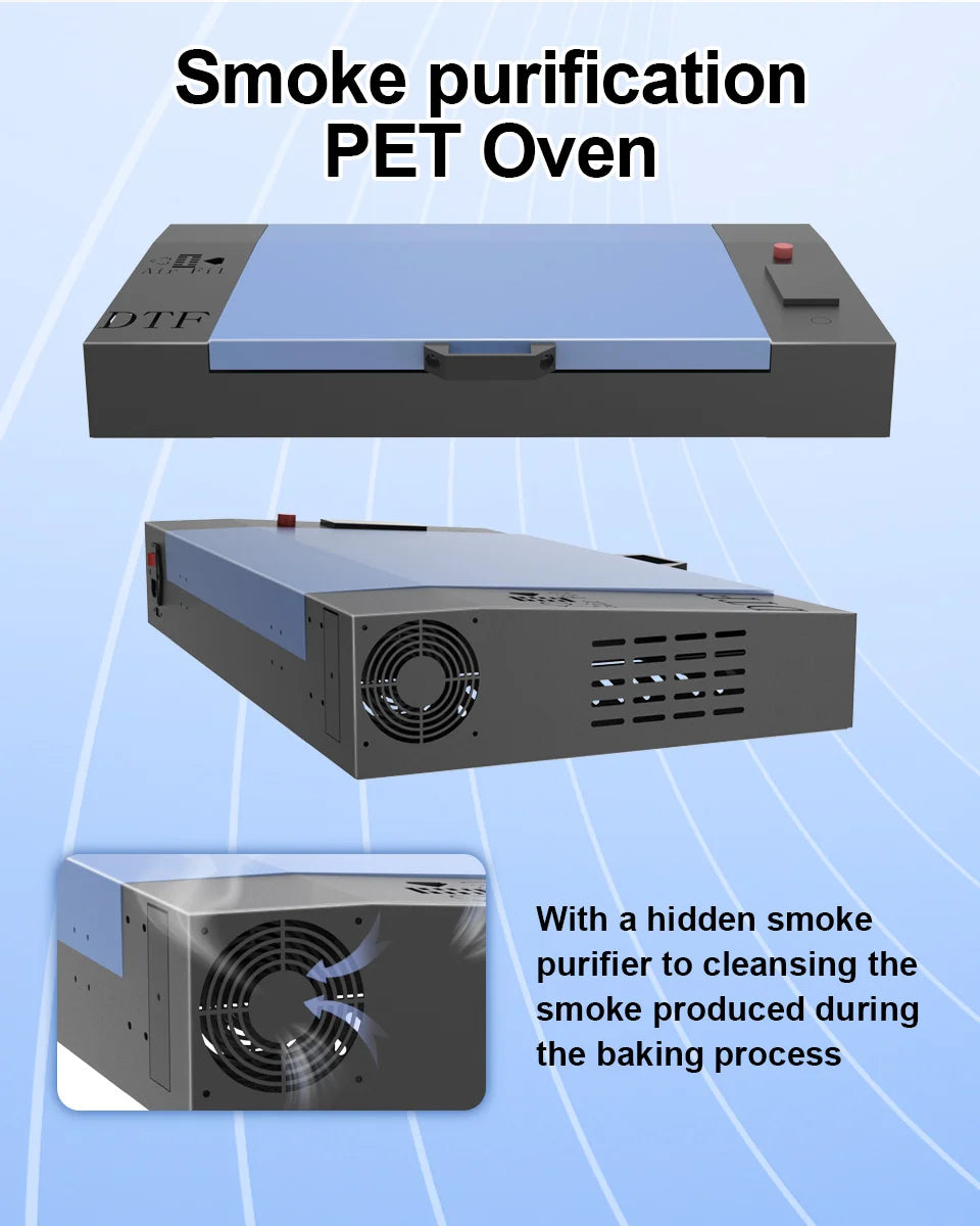 A3 R1390 DTF Printer with DTF Curing Oven Direct To Film DTF tshirt Printing Machine A3 DTF Printer For Clothes Hoodies Fabric