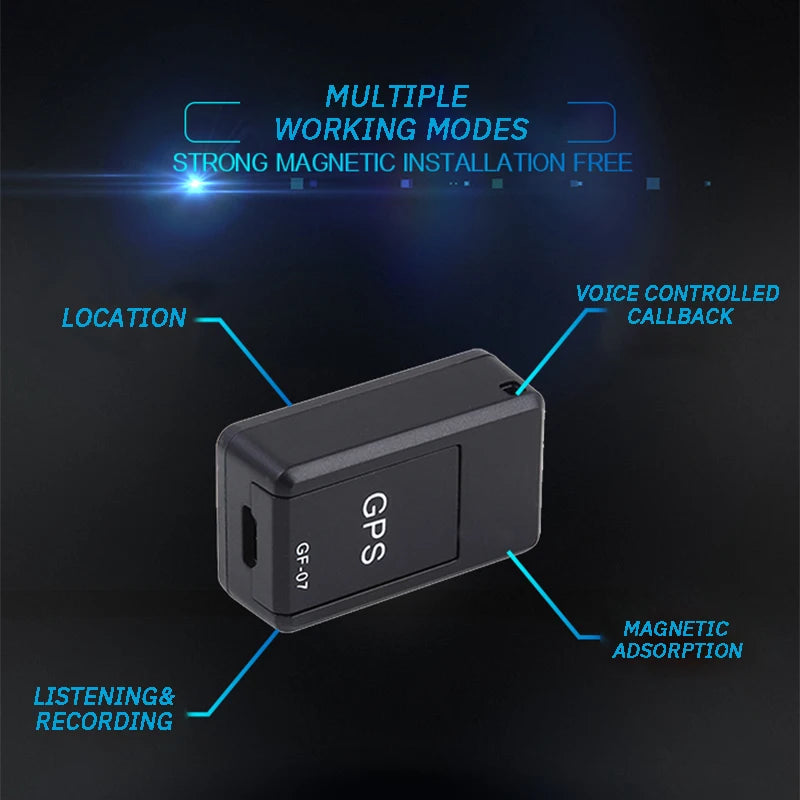 GPS Locator Small and Strong Magnetic Car Child Anti Theft Loss Booking Vehicle Tracking Instrument Car Tracking God GF07 1PC