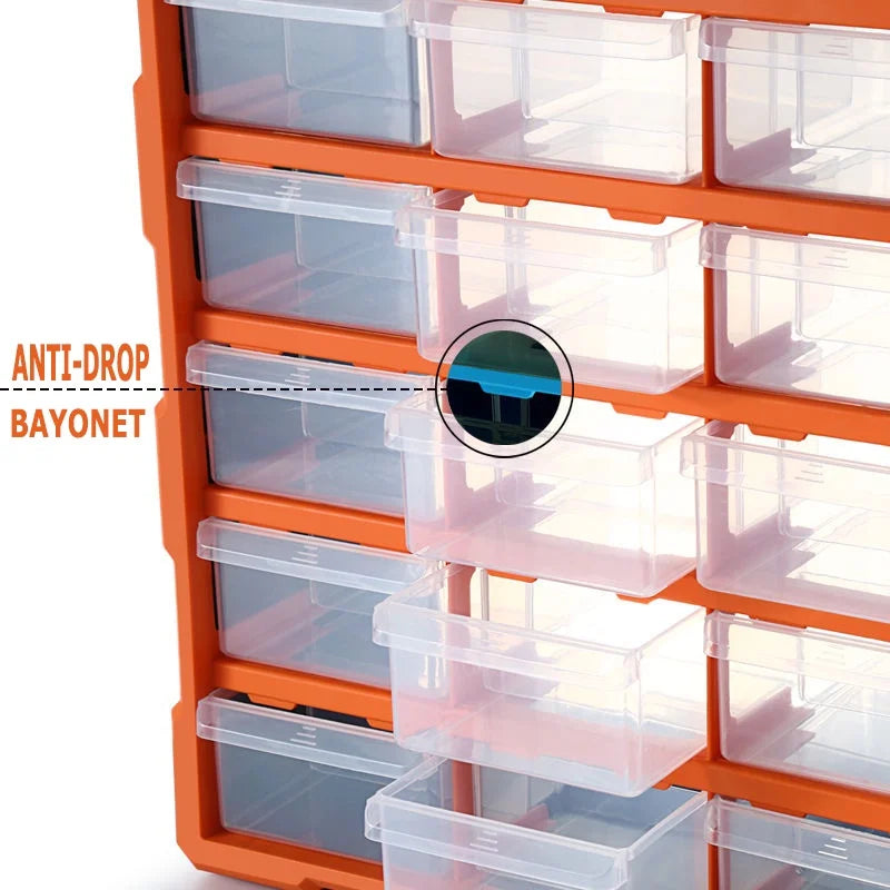 LEADLOONG Drawer Type Parts Cabinet Turnover Box Plastic parts Box Screw Box Tool Cabinet Material Box