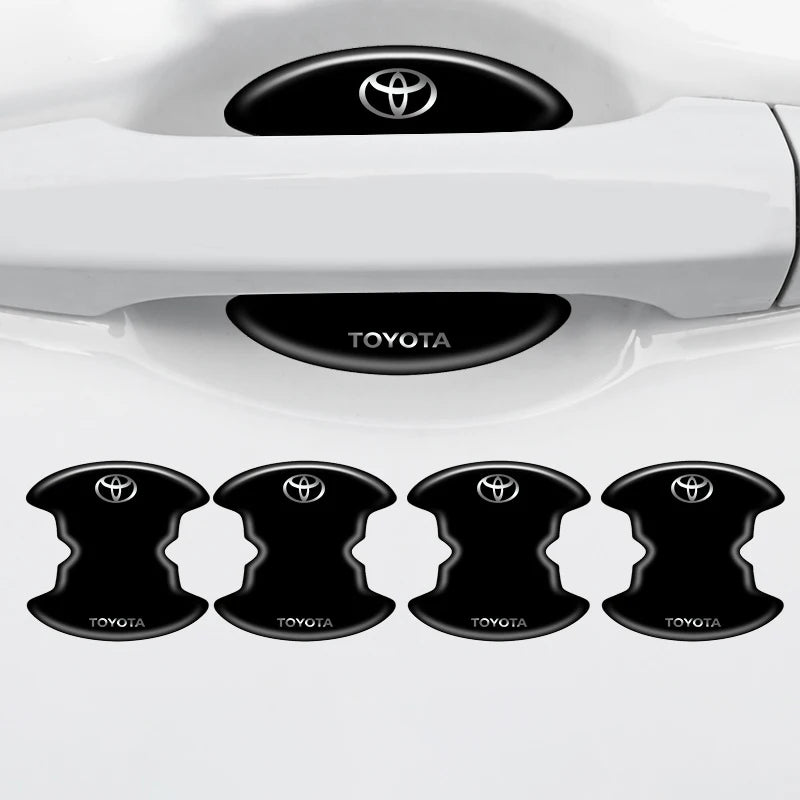 4/8Pcs/Set Car Handle Scratch Resistant Protective Film Door Stickers Car For Toyota Corolla Camry Rav4 Yaris hilux Prius Auris