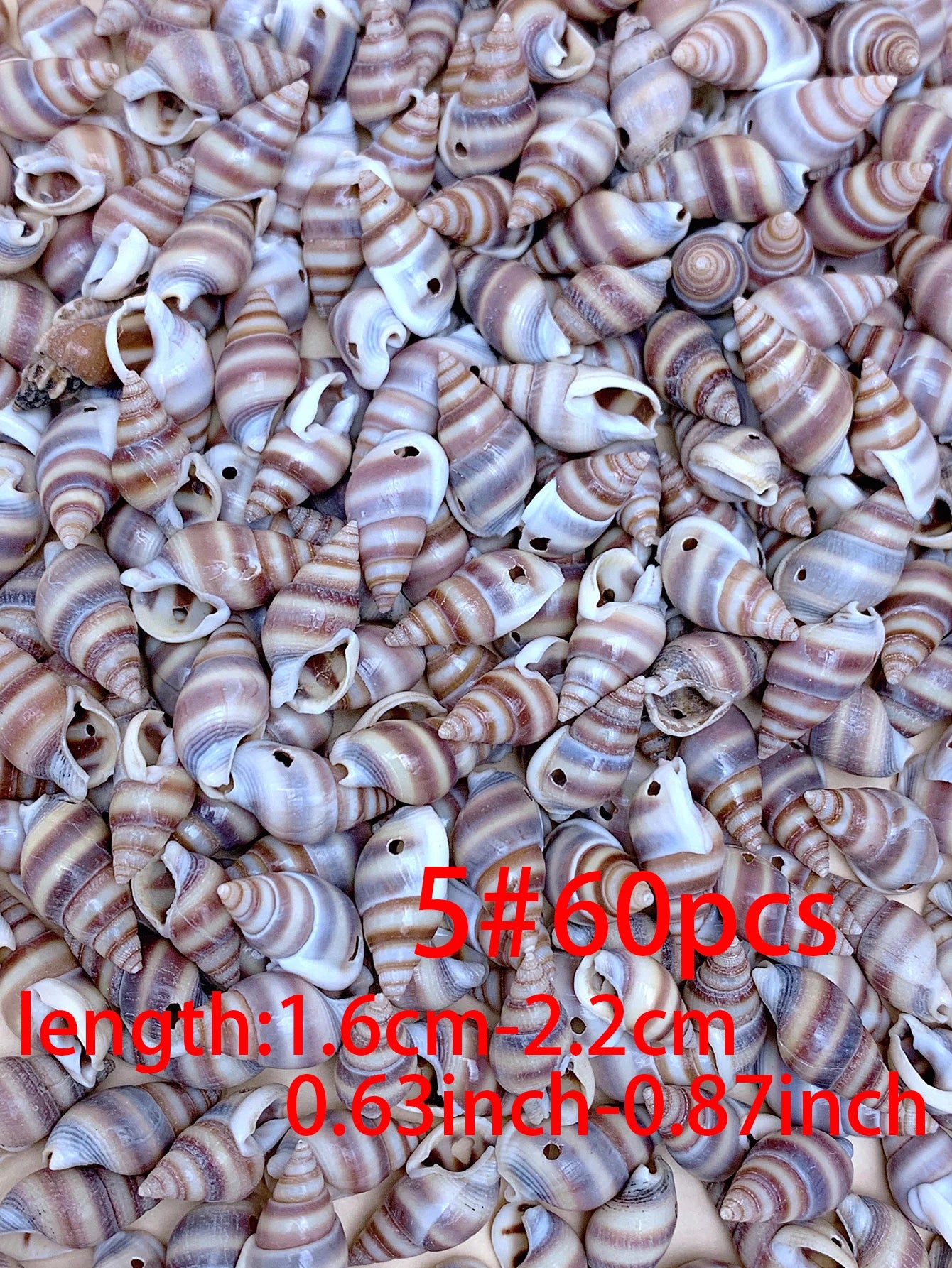 30/60/120pcs natural handmade diy with hole shell suitable for bracelet necklace earrings pendant jewelry accessories