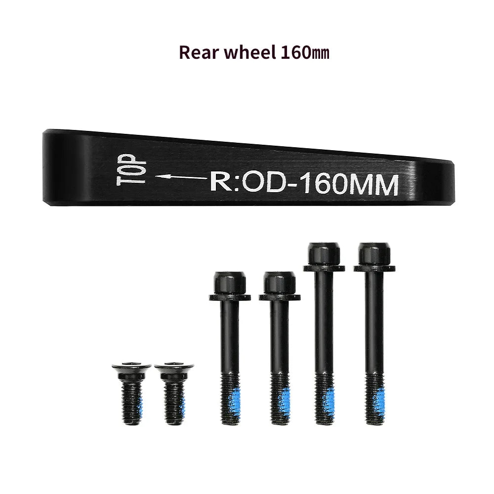 Flat Mount Disc Brake Adapter Road Bike Disc Brake Adapter Front/Rear Aluminum Alloy 140 Or 160 Reversible For 140mm 160mm Rotor