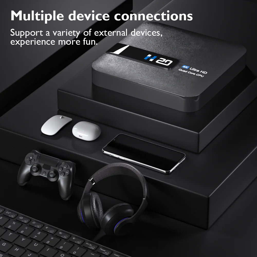 HONGTOP H20 New Smart TV Box Android 10.0 2GB 16GB 4K 3D HD H.265 Media Player Android TV Box Very Fast 1080P Set Top Box