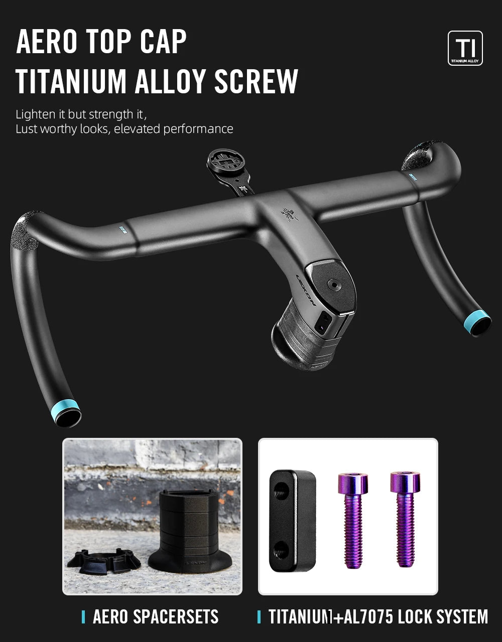 LEXON VERO Full Carbon Road Bike Handlebar Full Inner Cable Urltra-Light Bicycle Racing Handlebars Cycling Product Accessories