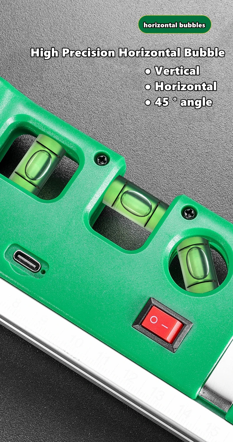 High Precision Multifunctional Infrared Laser Levels Built in Tape Measure Optical Instruments Measurement & Construction Tools