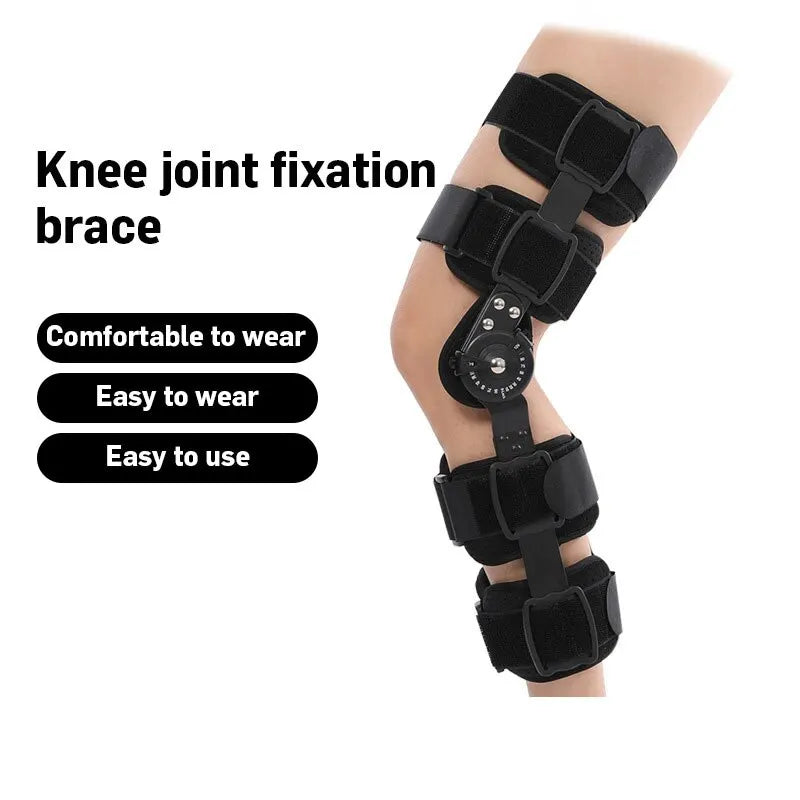 1PC Hinged Knee Brace Adjustable Knee Immobilizer with Side Leg Stabilizers for Meniscus Tear Arthritis ACL PCL Orthopedic Rehab