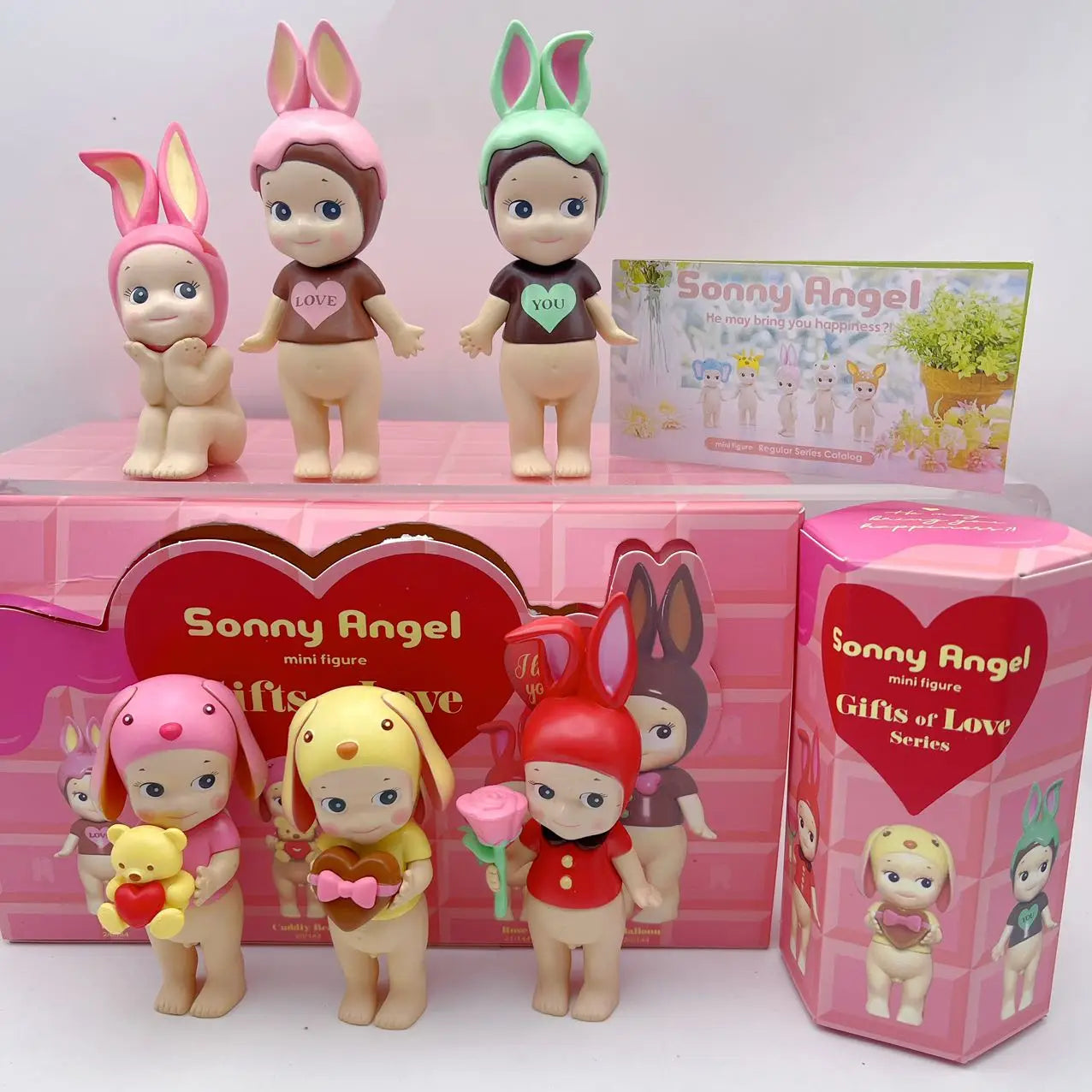 New Hot Sonny Angel Gifts Of Love Series Model Limited Collection Figure Cartoon Desktop Blind Box Xmas Valentine'S Day Gift Toy