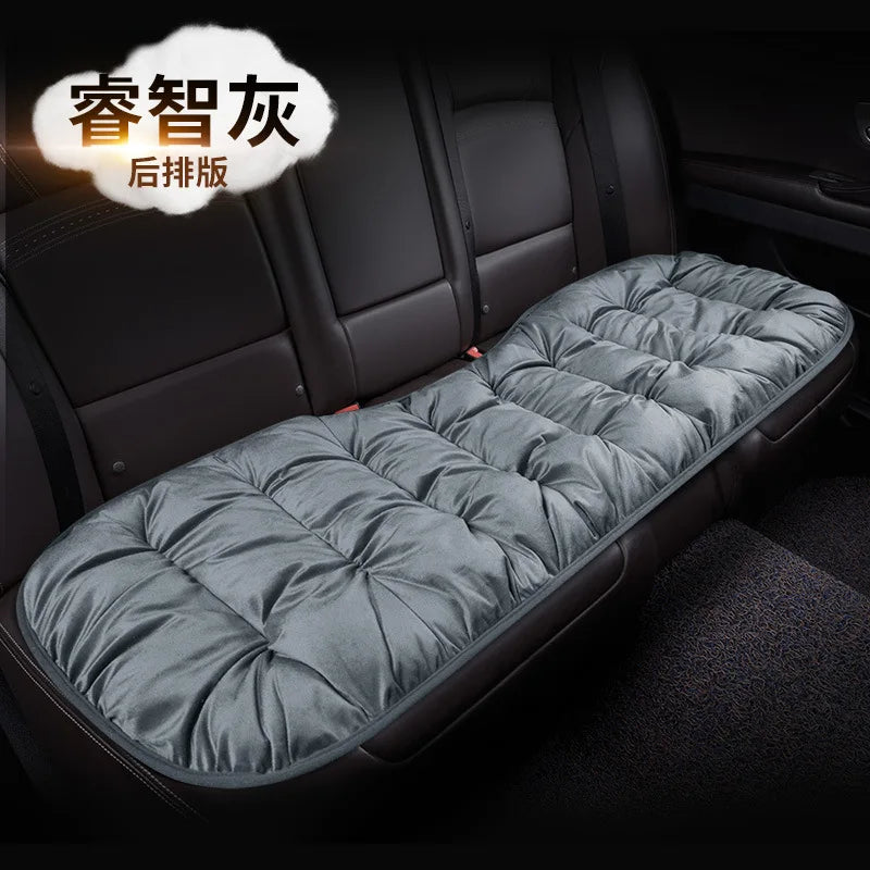Winter Car Seat Cover with Back Pad Warm Slip-resistant Car Seat Cushion Chair Protector Universal for Suv Pick-Up Truck Sedan