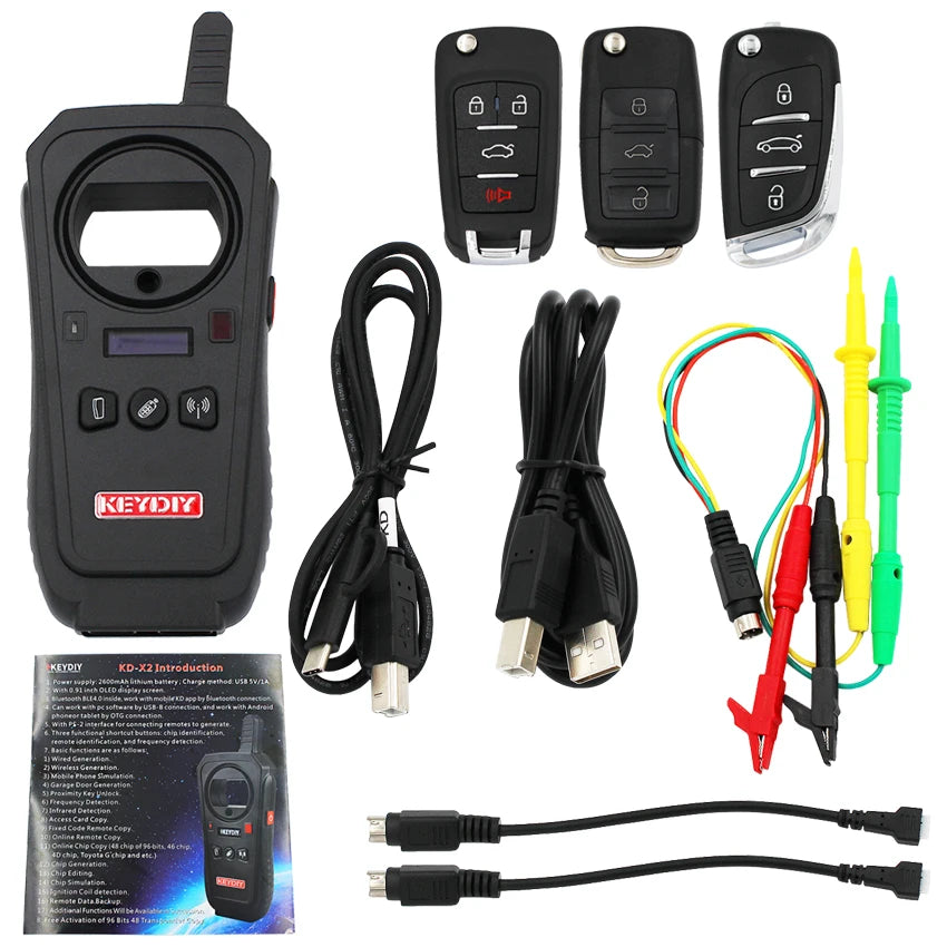 Original KD-X2 Car Key Programmer Auto Remote Maker Unlocker Key Generator/Chip Reader/Frequency Tester KDX2 better than KD900