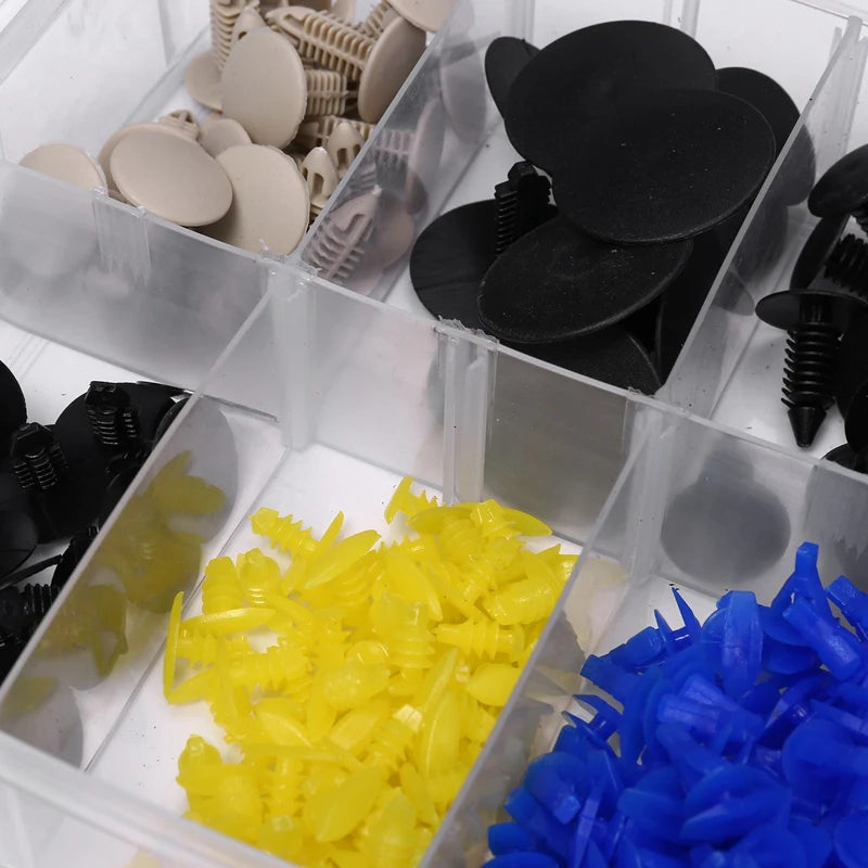 Auto Fastener Clip Kit Fender Rivet Clips Car Body Push Retainer Pin Rivet Bumper Door Trim Panel Retainer Mix Size Car Clip Set