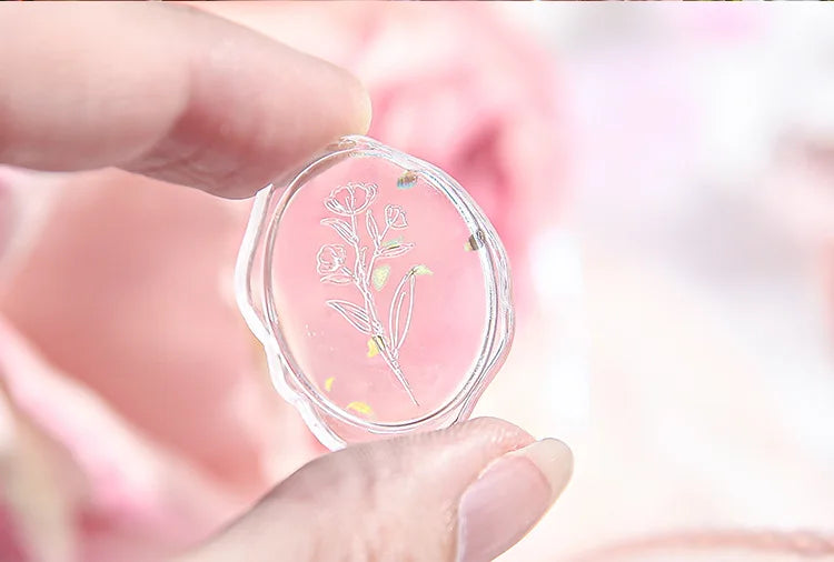 Mr.Paper 4 Style Fire Paint Seal Drip Glue Stickers Good-Looking Envelopes Sealing Paste Handbook Decoration Sticker Stationery