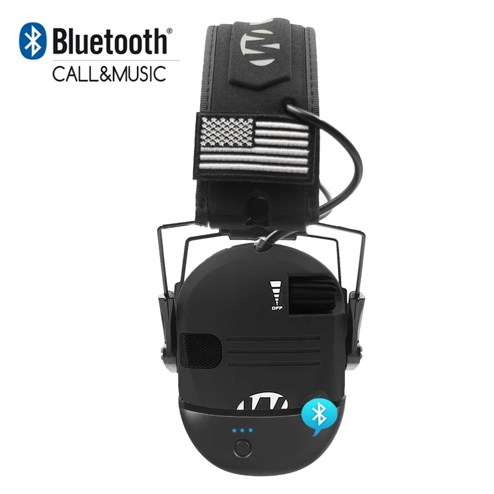 Wireless Electronic Anti-noise Shooting Headset Bluetooth Tactical Hunting Earmuff Hands-Free Calling Hearing Protection Headset