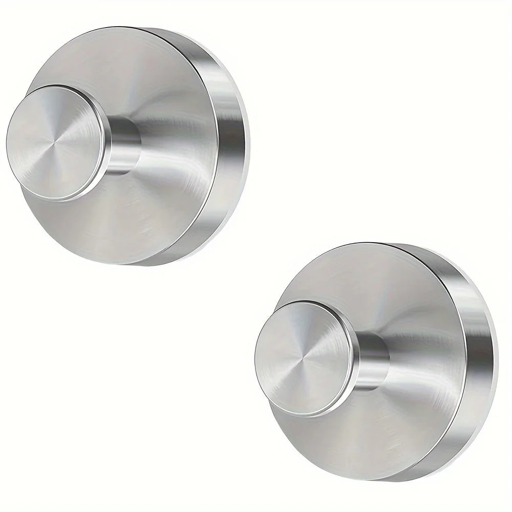 Reusable Stainless Steel Suction Cup Hook Waterproof Wall Mount Hooks Punch-free Kitchen Bathroom Wall Hanger Towel Clothes