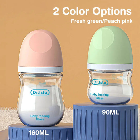 1PCS Newborn Feeding Bottles 90ML/160ML Baby Bottle Glass Bottles Anti-flatulence Milk Feeding Bottles Infant BPA free