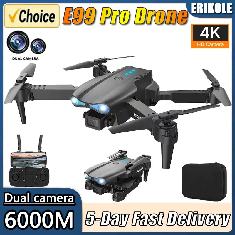 E99 Pro Drone Quadcopter Remote Control Handle Four Axis Aircraft HD 6K Photography UAV Altitude Fixation Helicopter Toys