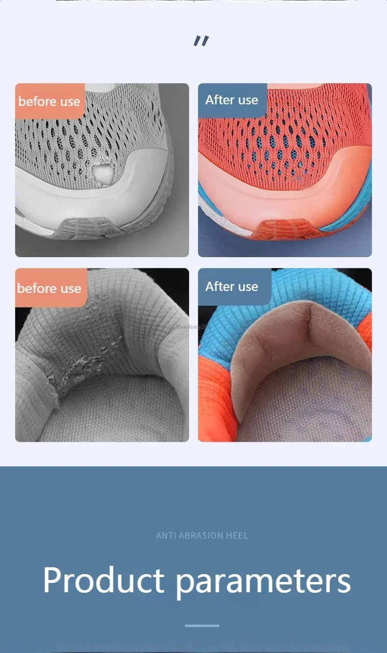 Shoe Patch Vamp Repair Sticker Subsidy Sticky Shoes Insoles Heel Protector Heel Hole Repair Lined Anti-Wear Heel Foot Care Tool