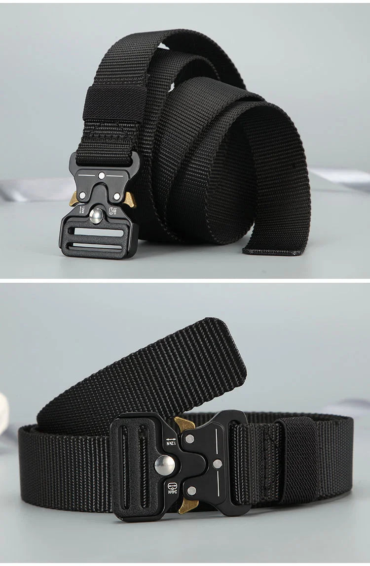 Men Belt Outdoor Hunting Outdoors Belt Multi-Function Buckle Nylon Belt High Quality Canvas Belt