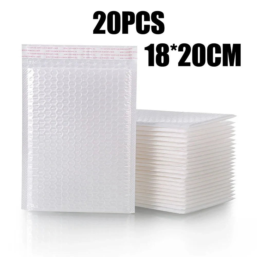 10-100PCS Bubble Mailers Wholesale White Padded Envelope for Packaging Mailing Gift Self Seal Shipping Bags Bubble Envelope