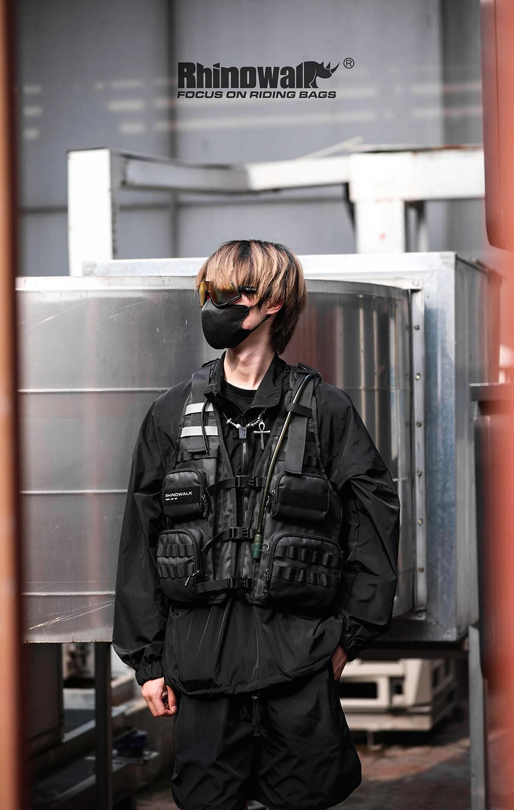 Rhinowalk Motorcycle Vest Adjustable Size Motor Breathable Motocross Vest Motorbike Jacket Backpack Support Water Bag 2L Or 3L