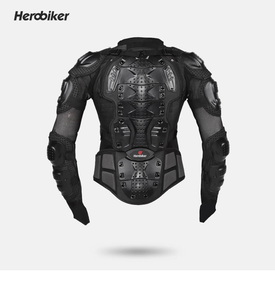 HEROBIKER Motocross Jacket Men Body Armor Motorcycle Armor Bicycle Racing Jacket Riding Motorbike Moto Protection S-5XL