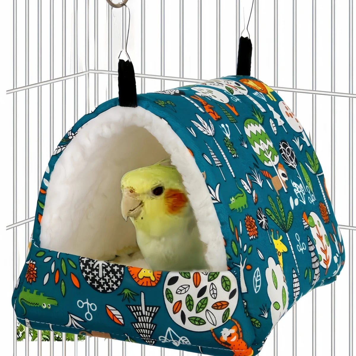 1pc, S/M/L/Xl Birdcage, Warm Bird'S Nest, Winter Bed, House Shed, Hanging Bed, Tent, Plush Hiding Room, Small Pet Parrot
