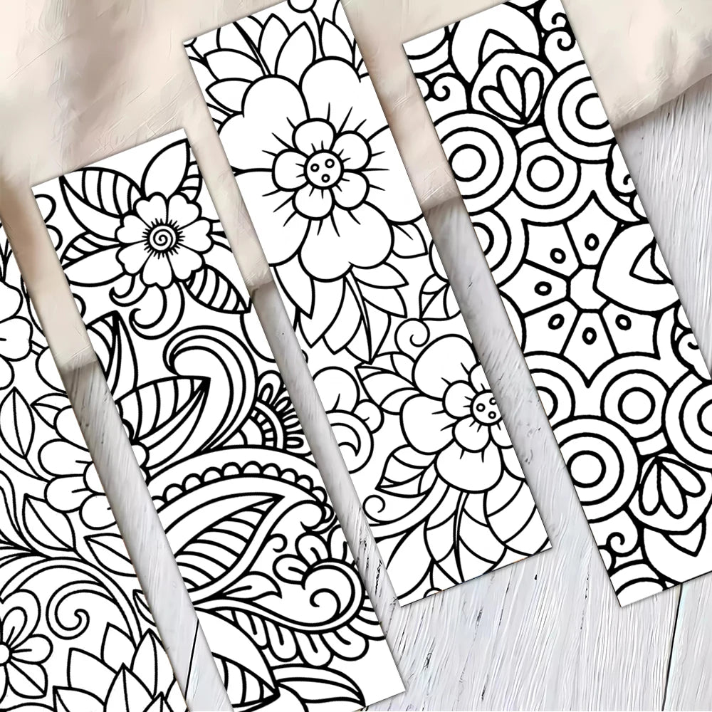 32pcs Mandala Coloring Bookmarks, suitable for Christmas and Halloween gifts. They are also great for gifting to teachers