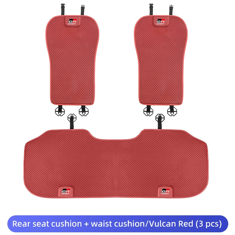 Car Seat Cushion Cover Backrest Protective Pad For Toyota Crown GR Corolla YARIS L Auris C-HR Hilux Vios Rav8 Prius Izoa Reiz