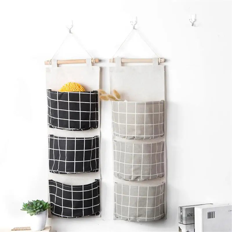 Closet Organizer Bear Flamingo Sundries Bags Home Decor 3 Pockets Hanging Organizers Waterproof Hanging Storage Bag Wall Mounted