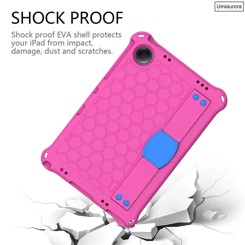 For Samsung Tab S5E S6 Lite 10.4" A7 A8 A9+ A11 Plus SM-X230 SM-X210 X130 T500 T510 Shockproof Stand Strap Tablet Case EVA Funda