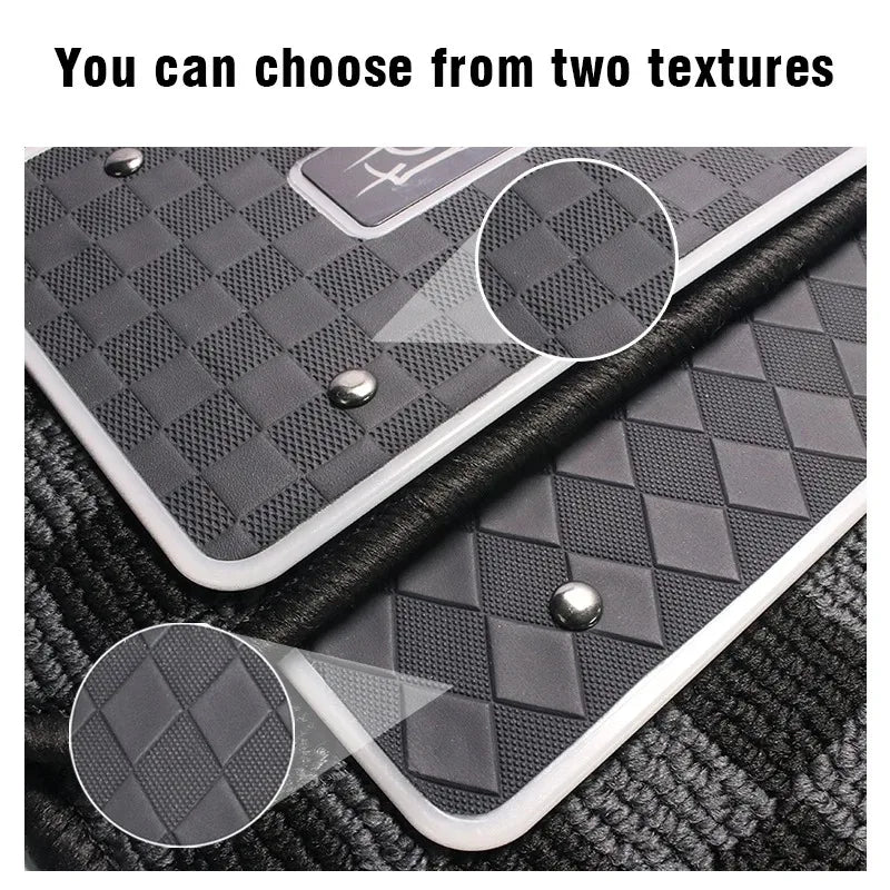 2/4 in 1 Car Floor Mat Ambient Light Customizable Logo RGB Colors App Wireless Control Acrylic Vehicle Supplies Car Accessories
