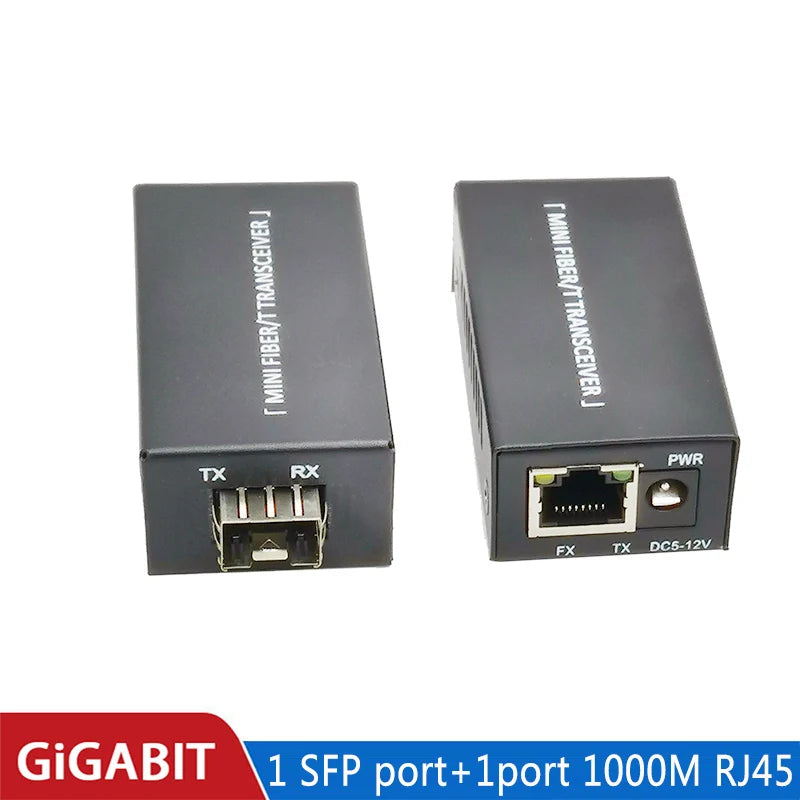Sfp Media Converter Gigabit Mini10/100/1000Mbps Fiber Optical Ethernet Switch 1SFP1E 1F1E