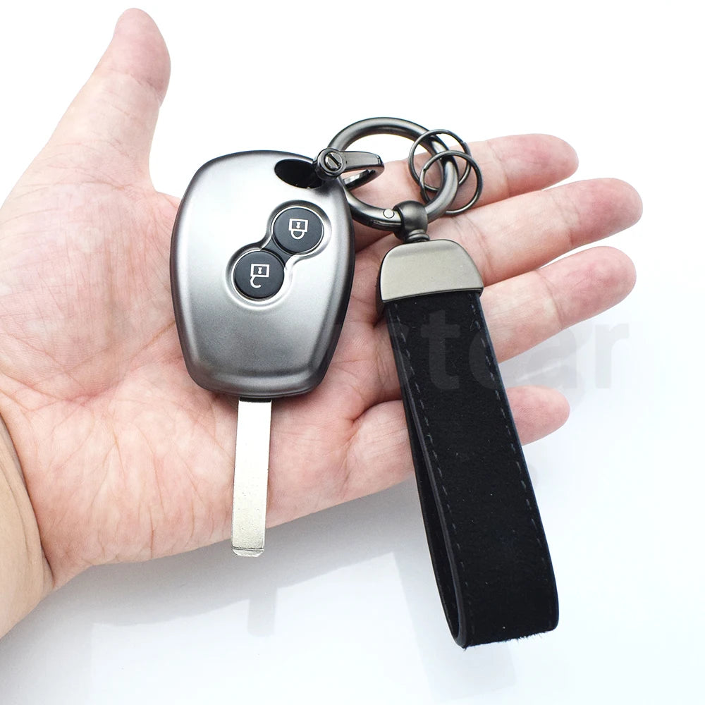 Gun Grey TPU Remote Shell Fob for Renault Megane Modus Espace Kangoo Clio Logan Sandero Twingo Scenic Car Key Case Cover