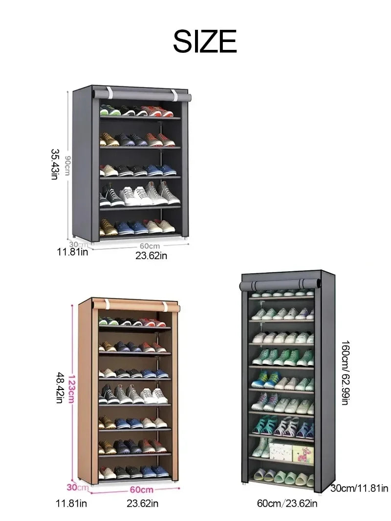 style dormitory door simple cabinet simple shoe rack multi-layer space saving and economical home dustproof shoe cabinet New