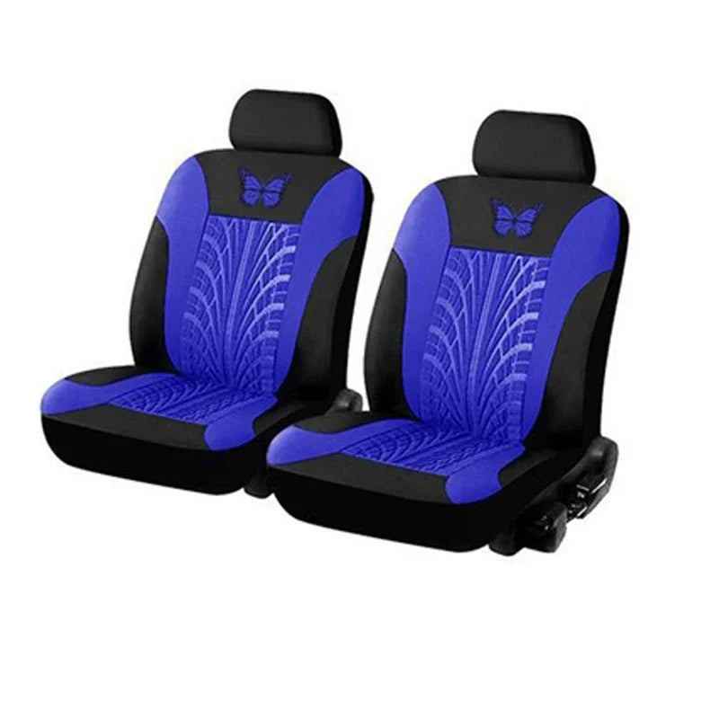 Butterfly Glamour Car Seat Cover Set Premium Bronzing 9-Piece Universal Fit for 5 Seats Fashionable Design Durable Comfortable
