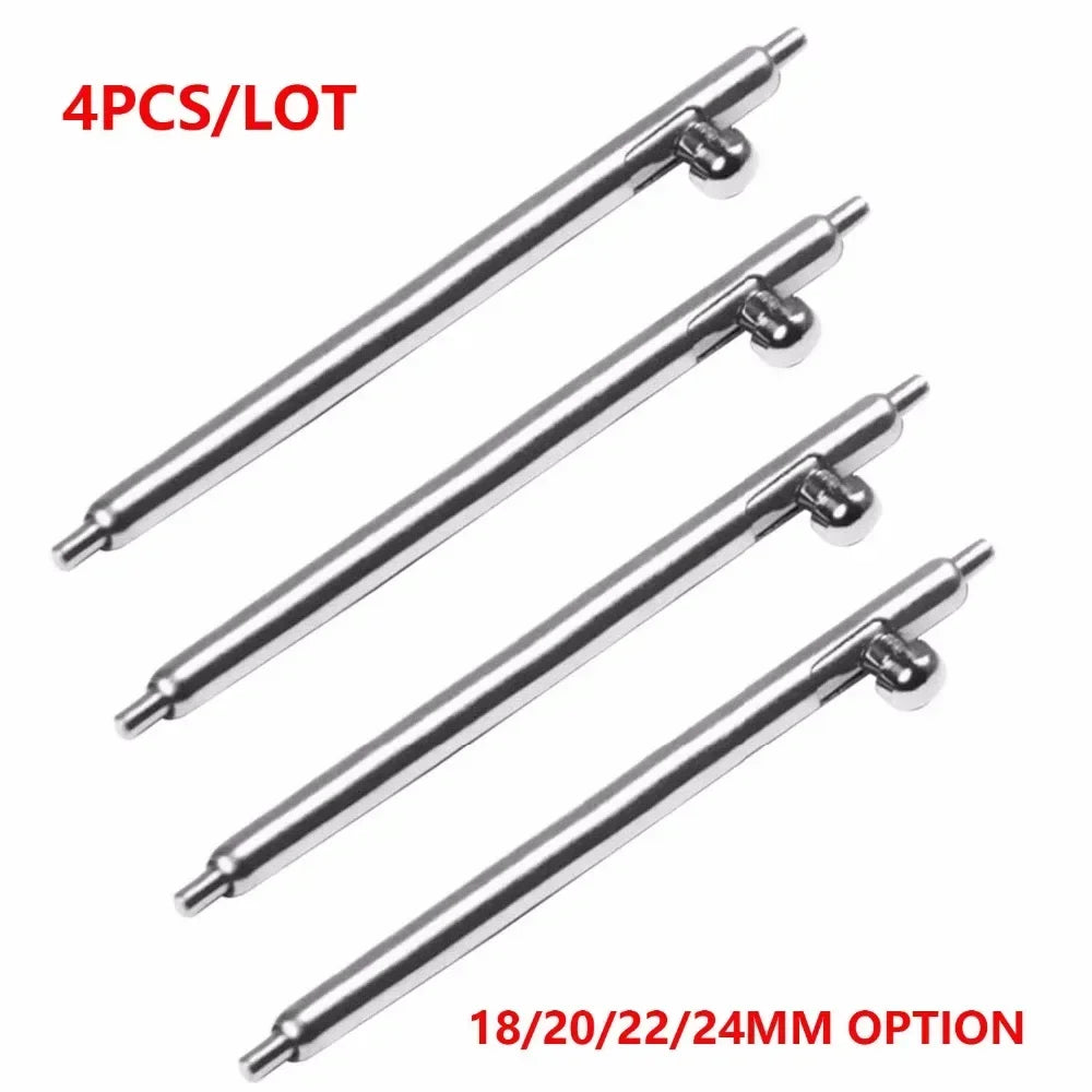 18mm 20mm 22mm 24mm Quick Release Spring Bars Pins For Sumsung Gear S2 S3 Pins Watch Strap Replacement Band-  4Pcs/lot