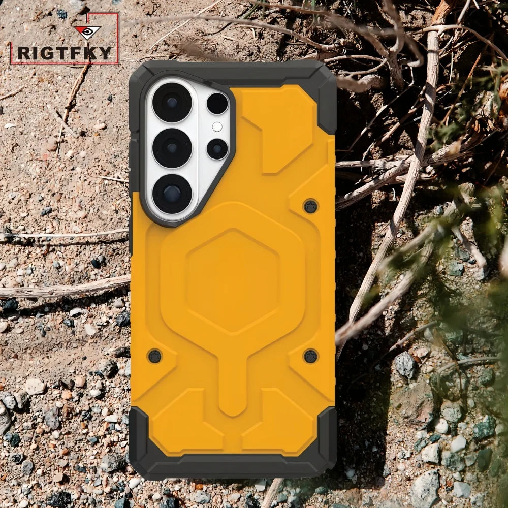 Heavy Duty Shockproof Phone Case For Samsung Galaxy S26 Ultra S25 Ultra S24 S23 Plus Magnetic Armor Impact Protective Back Cover