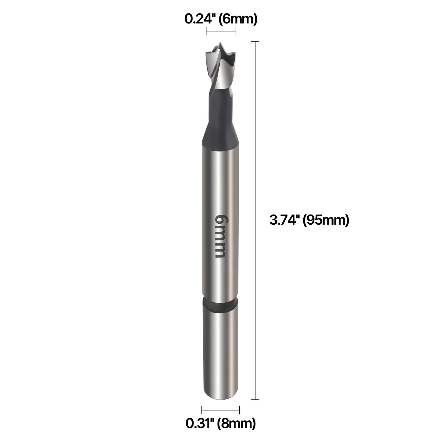 Vearter 1Pc 6mm-100mm Forstner Woodworking Tools Hole Saw Hinge Boring Drill Bits Round Shank High Carbon Steel Cutter