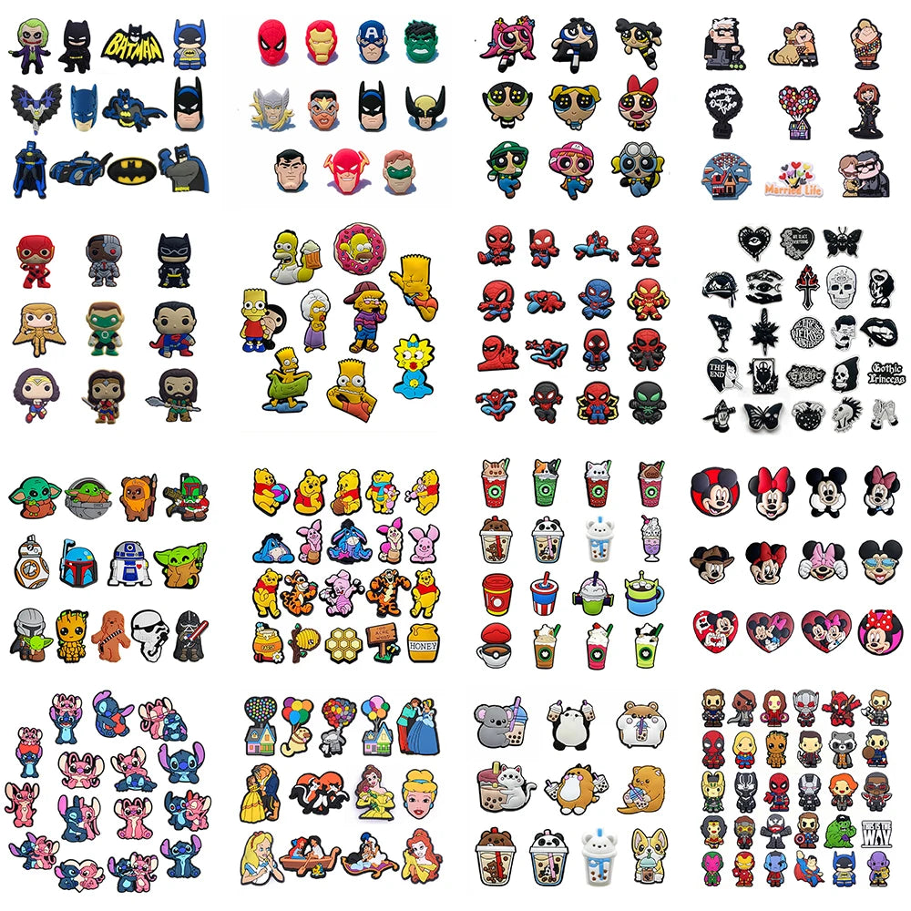 MINISO Disney Series Cute Toy Story Bear PVC Shoe Charms Cartoon DIY Clog Sandals Shoes Accessories Decorate Girl Boy Kids Gifts