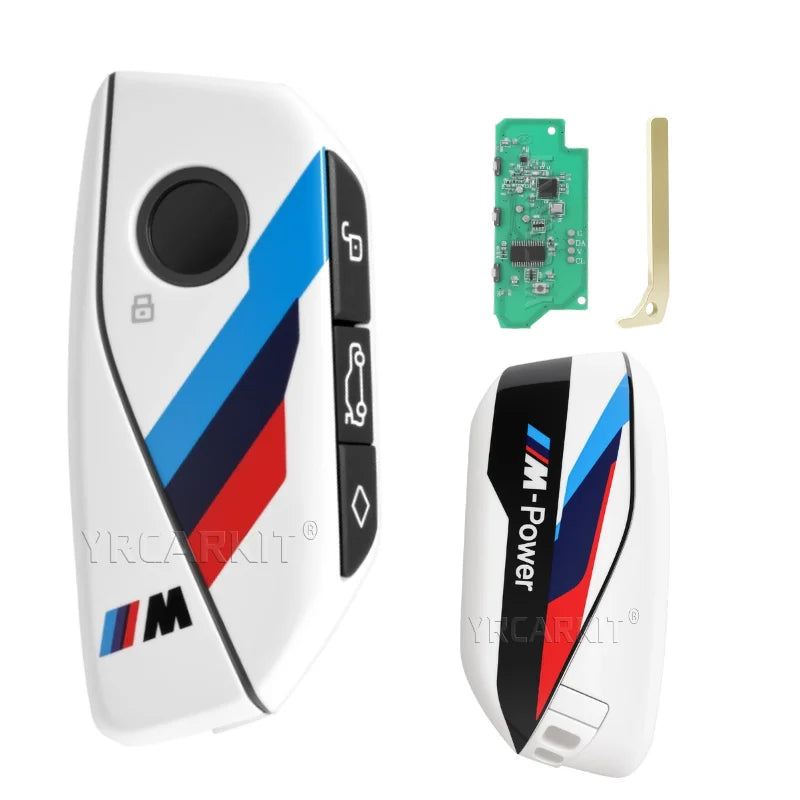 Modified Upgraded For BMW F Chassis 3 5 7 Series CAS4 FEM BDC Smart Remote Key Fob Keyless Go 49 Chip 433 315 868 Mhz Blade Logo